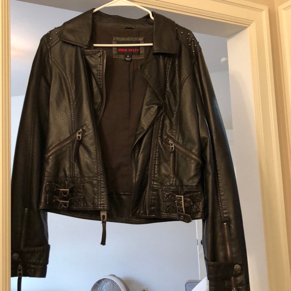 Brown pleather Moto jacket! Bought from Nordstrom